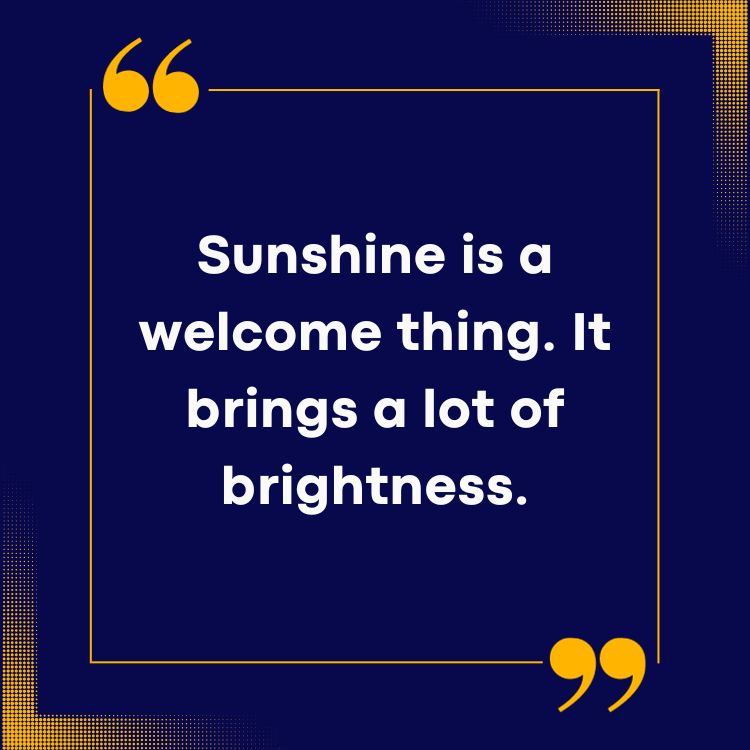 Sunshine Quotes